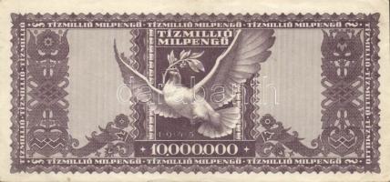 1945. 1.000.000P (2x) + 10.000.000P (2x) kétféle színvariáns + 1946. 1.000.000MP (2x) kétféle színva...