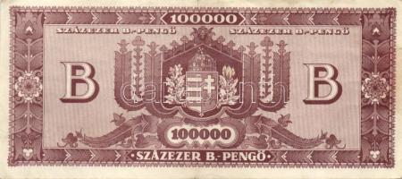 1945. 100.000P + 1946. 100.000.000P (2x) + 1000.000.000P (2x) kétféle színvariáns + 10.000MP (2x) ké...