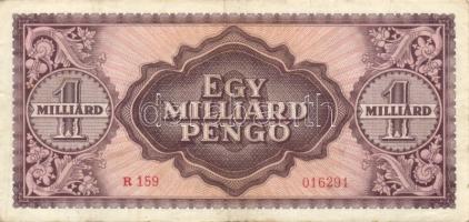 1945. 100.000P + 1946. 100.000.000P (2x) + 1000.000.000P (2x) kétféle színvariáns + 10.000MP (2x) ké...