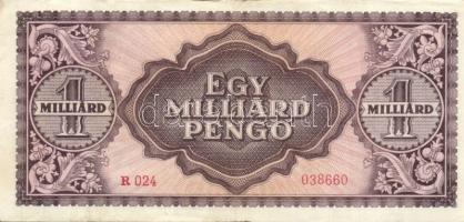 1945. 100.000P + 1946. 100.000.000P (2x) + 1000.000.000P (2x) kétféle színvariáns + 10.000MP (2x) ké...