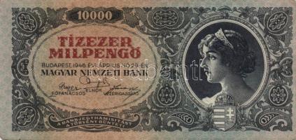 1945. 100.000P + 1946. 100.000.000P (2x) + 1000.000.000P (2x) kétféle színvariáns + 10.000MP (2x) ké...