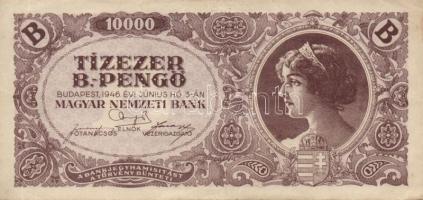 1945. 100.000P + 1946. 100.000.000P (2x) + 1000.000.000P (2x) kétféle színvariáns + 10.000MP (2x) ké...