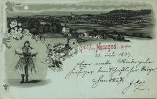 1899 Napajedl, folkore litho