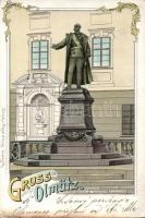 1899 Olomouc Franz Joseph statue litho