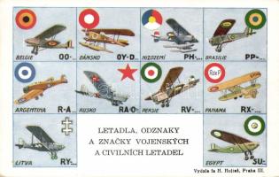 Aviation country symbols