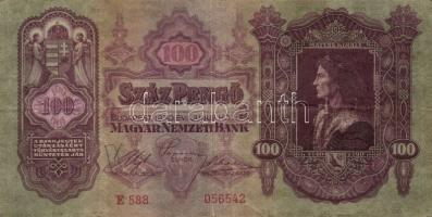 Kis vegyes bankjegy tétel: Magyarország 1923. 100K, 1930. 100P, 1945-46. 1.000.000P, 100.000.000P, 1...