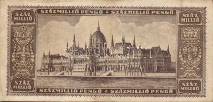 Kis vegyes bankjegy tétel: Magyarország 1923. 100K, 1930. 100P, 1945-46. 1.000.000P, 100.000.000P, 1...