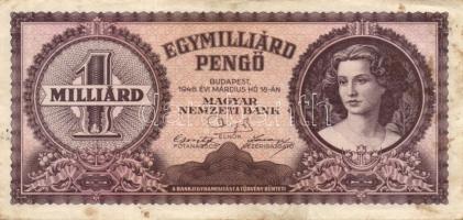 Kis vegyes bankjegy tétel: Magyarország 1923. 100K, 1930. 100P, 1945-46. 1.000.000P, 100.000.000P, 1...