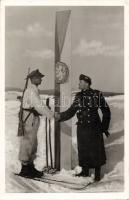 Uzsok meeting of Hungarian and Polish troops by the new borders, 1939 photo