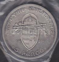 1938. 5P "Szent István" Ag T:2