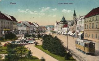 Kassa main street with tram (Rb)