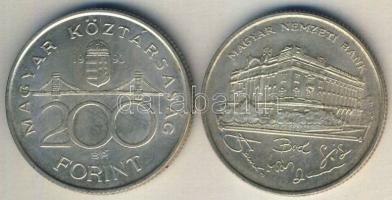 1993. 200Ft Ag (2x) "MNB" T:2
