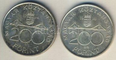 1994. 200Ft Ag (2x) "Deák" T:2