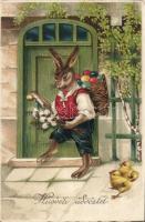 Easter bunny litho