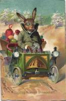 Easter bunny, automobile litho (Rb)