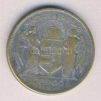 1930. 5P Ag "Horthy jobbra" T:3