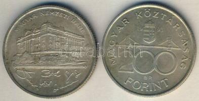 1993. 200Ft Ag (2x) "MNB" T:2