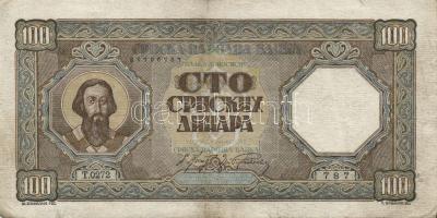 Szerbia 1941. 500D vízjel:Alexander I. + 1942. 50D, 500D + 1943. 100D T:II-,III