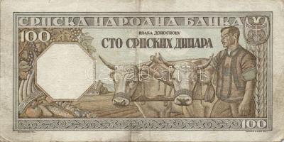 Szerbia 1941. 500D vízjel:Alexander I. + 1942. 50D, 500D + 1943. 100D T:II-,III