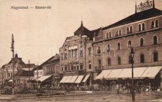 Nagyvárad Bémer square Hotel Pannónia with the shop of Mór Lőrinc