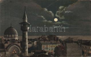 Constanta mosque at night