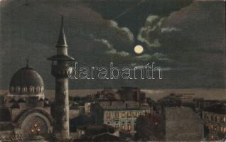 Constanta mosque at night