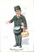 New Year postman boy s: Feiertag So.Stpl (EK)