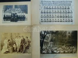 A Haltenberger-Rockenbauaer család emlékei. 4 db halotti értesítő és 4 db tabló és családi fotó a cs...