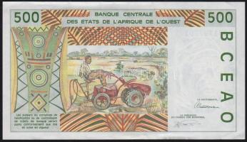 Nyugat-Afrikai Államok/Szenegál 1993. 500Fr T:I- (alul és felül kicsit gyűrött a papír)