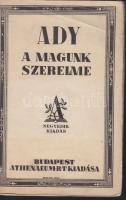 Ady Endre: Magunk szerelme, Athenaeum, Budapest 1923, borító: Kozma Lajos