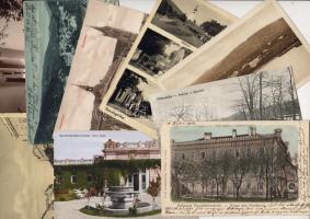 1900-1940 9 db magyar városképes lap jobbakkal