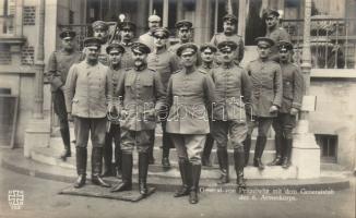 Von Pritzelwitz with a group of commanders