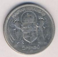 1930. 5P Ag "Horthy jobbra" T:3