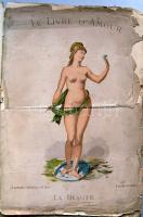 1882 Livre d`Amour - a Szerelem könyve 720 oldalas francia könyv rengeteg képpel (az első 6 lap ross...