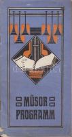 1912 Műsor és dalszöveg a Typhographenbund pozsonyi férfi dalegylet jubileumi ünnepélye alkalmából magyar és német nyelven / Program and songs of the celebration of the Pressburg Typhographenbund glee-club in German and Hungarian 24p