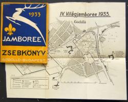 1933 Jamboree Zsebkönyv térképpel, kitűnő állapotban