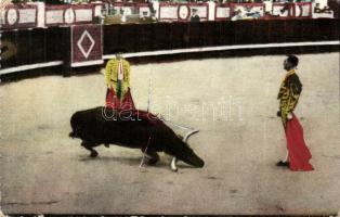 Bullfighting arena in Madrid, matadors