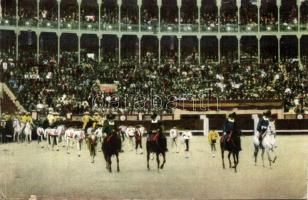 Bullfighting arena in Madrid, matadors