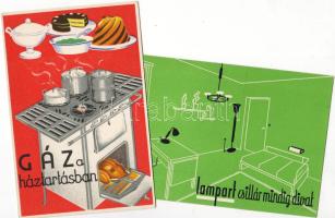 2 db gáz reklámlap