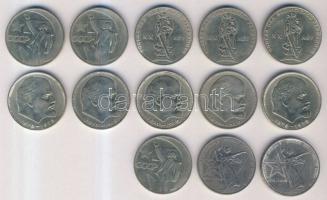 Oroszország 1945-1970. 1R (13x) több klf darabbal T:vegyes