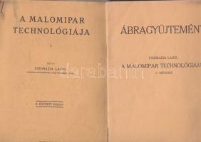 A malomipar technológiája 130p és Malomipari ábragyűjtemény, Budapest 1937