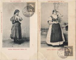 1903 2 db tót népviselet