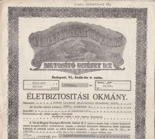 1934-39 2 db biztosítási kötvény
