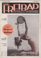 cca 1940 Das Freibad - Nudista magazin művészi akt fotókkal (borító elvált) / Pre war nudist magazin (cover parted)