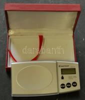 Ékszer-érme-mérleg 0,01g-tól 50g-ig. Új elemmel, eredeti dobozában