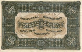 1920. 500K "MINTA" perforációkkal, "5A 003-541453" sorszámmal T:II (8-10 apró ly...