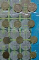 Tartalmas érme gyűjtemény, négy mappába rendezve, precízen katalogizálva, az elválasztólapokon felso...