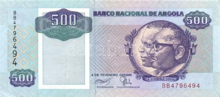 Angola 1991. 500K sign.:17. T:I kis sarokhullám
