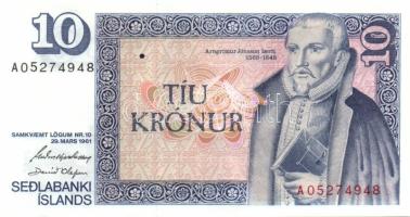 Izland 1961.(1981-86) 10Kr (2x) T:I