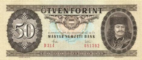 1980-1989. 50Ft 4klf évszámmal! T:I